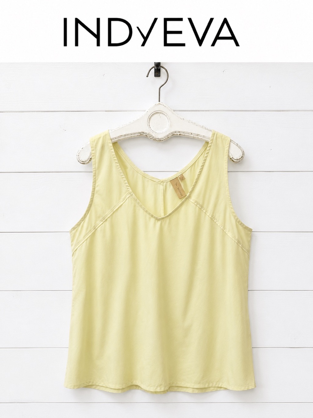 INDYEVA Pale Yellow Ultralight Tank Top – Size XL